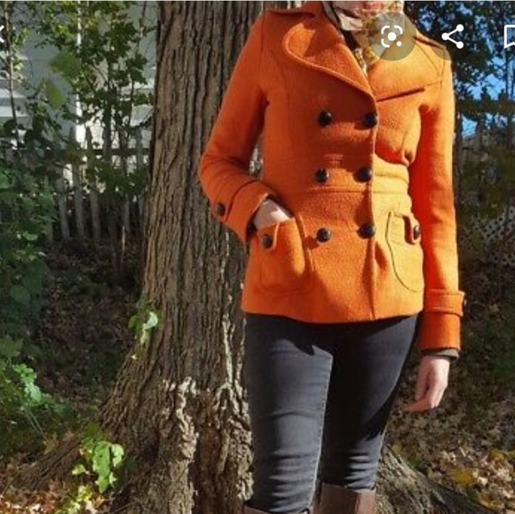 SOLD! Forever 21 | Mustard Yellow Wool Coat - Picture 2 of 6